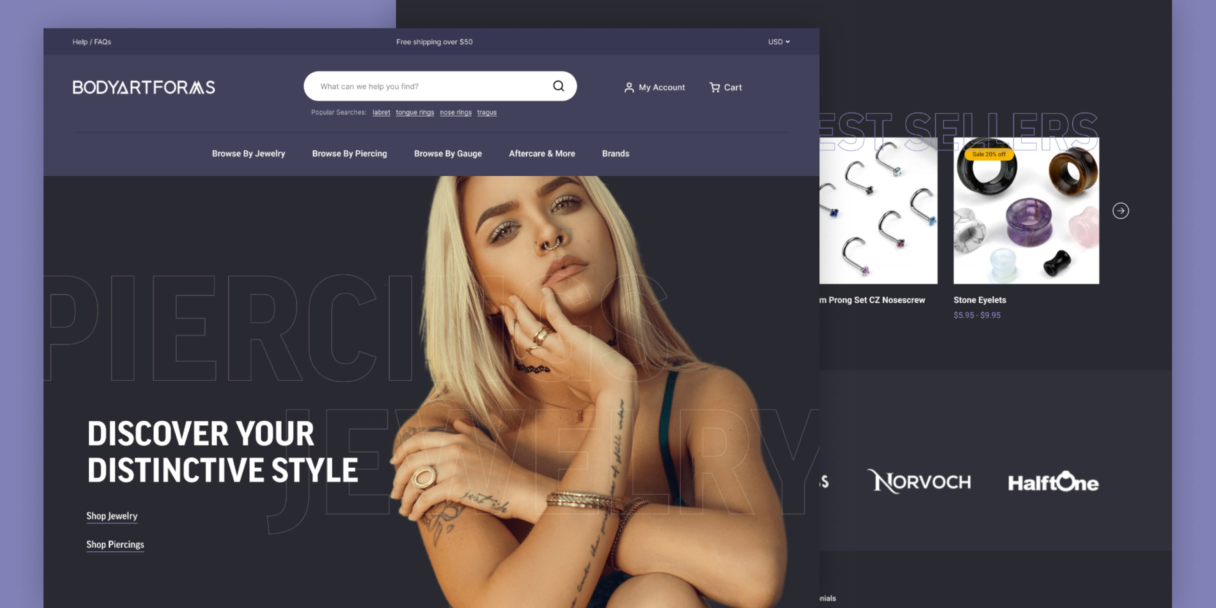 Bodyartforms E-Commerce Website Redesign