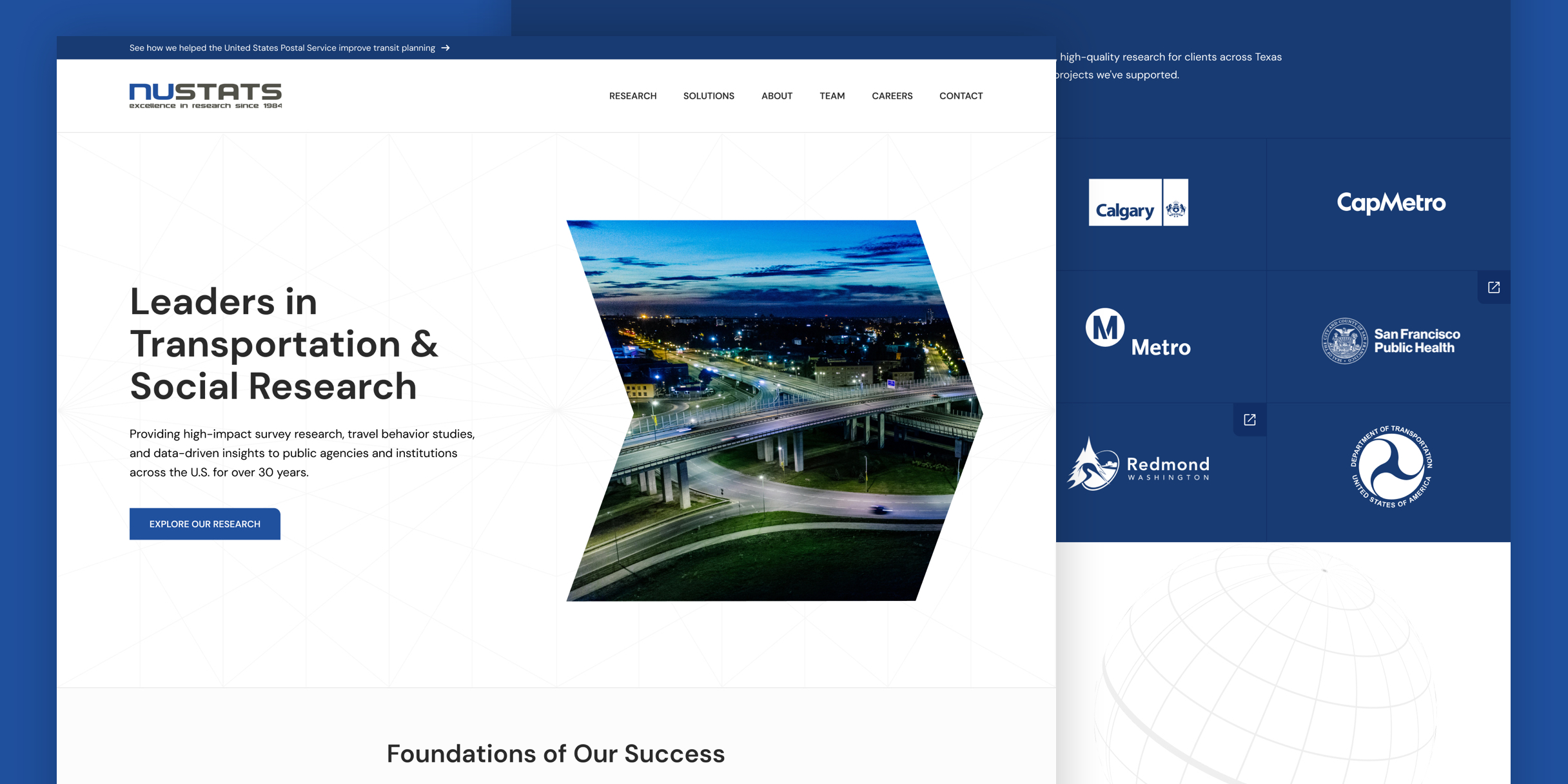 Nustats - Website Redesign - Overview